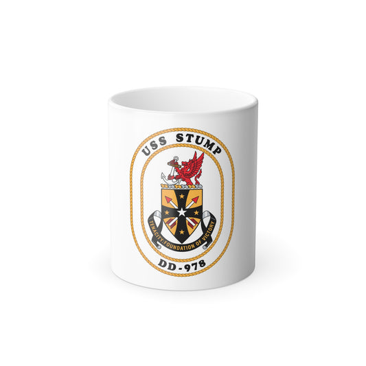 USS Stump DD 978 (U.S. Navy) Color Changing Mug 11oz