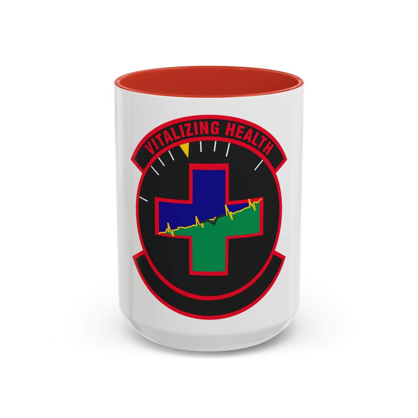 628 Healthcare Operations Squadron AMC (U.S. Air Force) Accent Coffee Mug