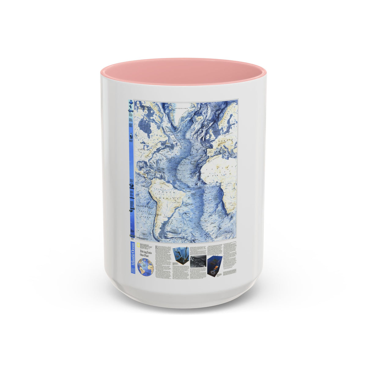 Atlantic Ocean (1990) (Map) Accent Coffee Mug