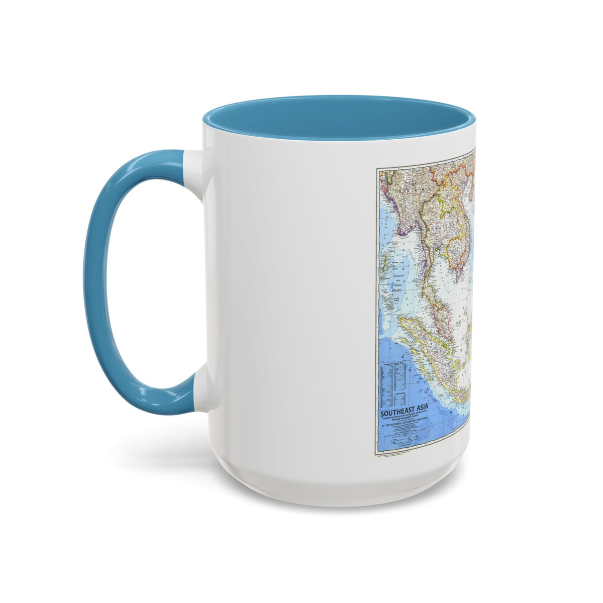 Asia - Southeast (1968) (Map) Accent Coffee Mug