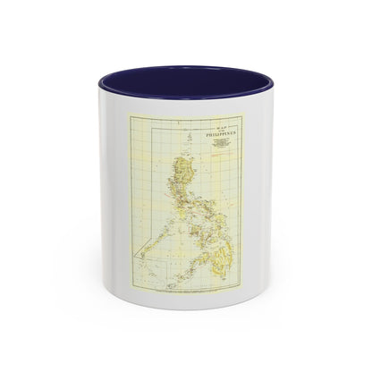 Philippines, The (1905) (Map) Accent Coffee Mug