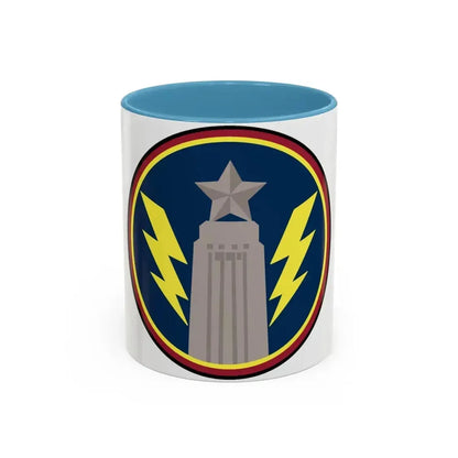 147th OS Sq. (U.S. Air Force) Accent Coffee Mug 11oz Light Blue - Go Mug Yourself