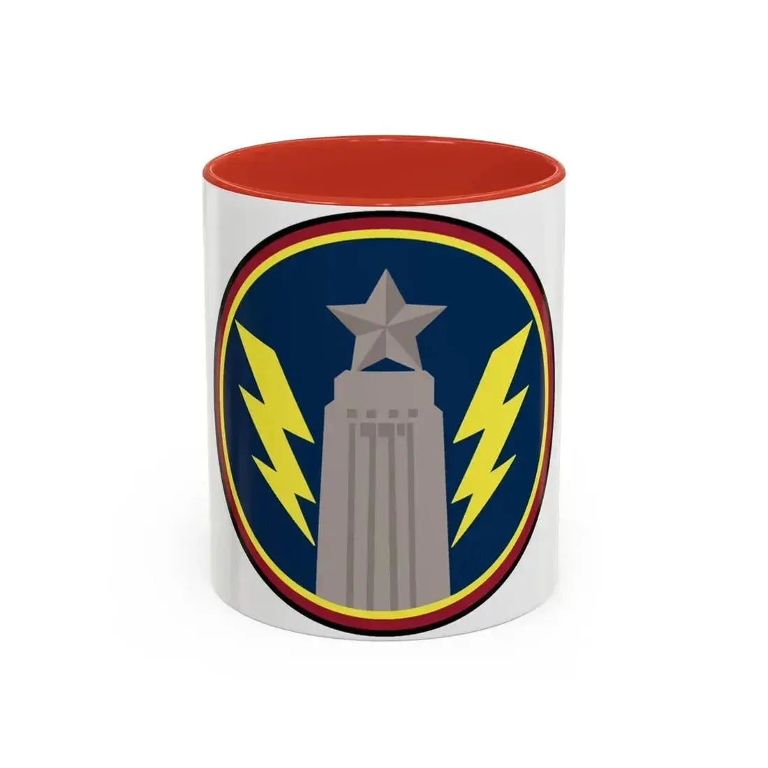 147th OS Sq. (U.S. Air Force) Accent Coffee Mug 11oz Red - Go Mug Yourself