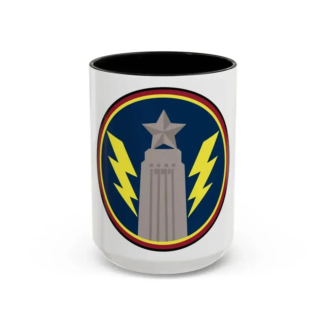 147th OS Sq. (U.S. Air Force) Accent Coffee Mug 15oz Black - Go Mug Yourself