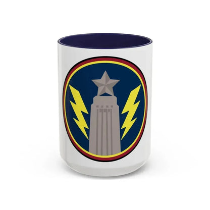 147th OS Sq. (U.S. Air Force) Accent Coffee Mug 15oz Navy - Go Mug Yourself