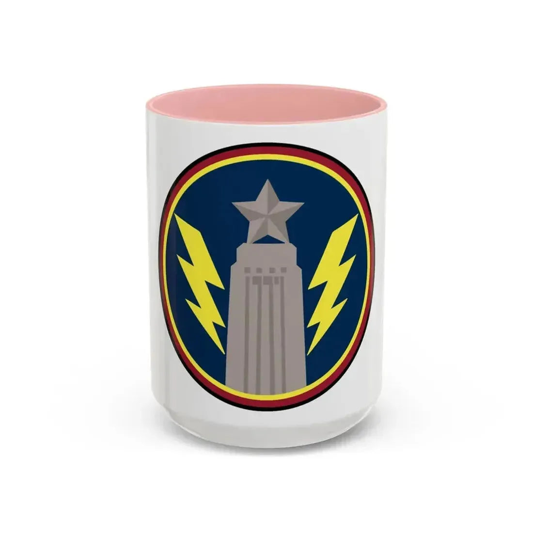 147th OS Sq. (U.S. Air Force) Accent Coffee Mug 15oz Pink - Go Mug Yourself
