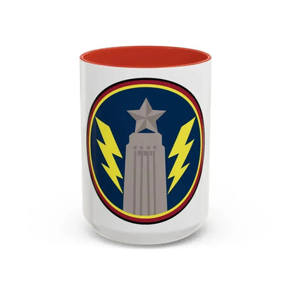 147th OS Sq. (U.S. Air Force) Accent Coffee Mug 15oz Red - Go Mug Yourself