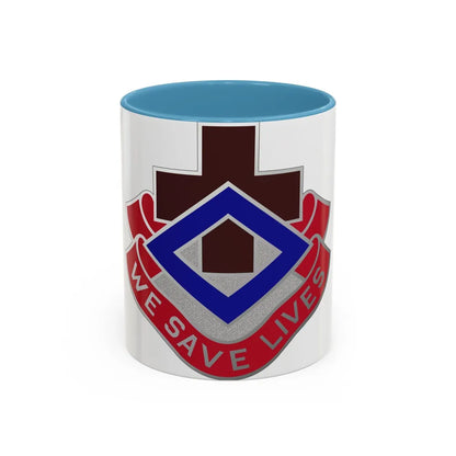 148 Evacuation Hospital (U.S. Army) Accent Coffee Mug-11oz-Light Blue-Go Mug Yourself