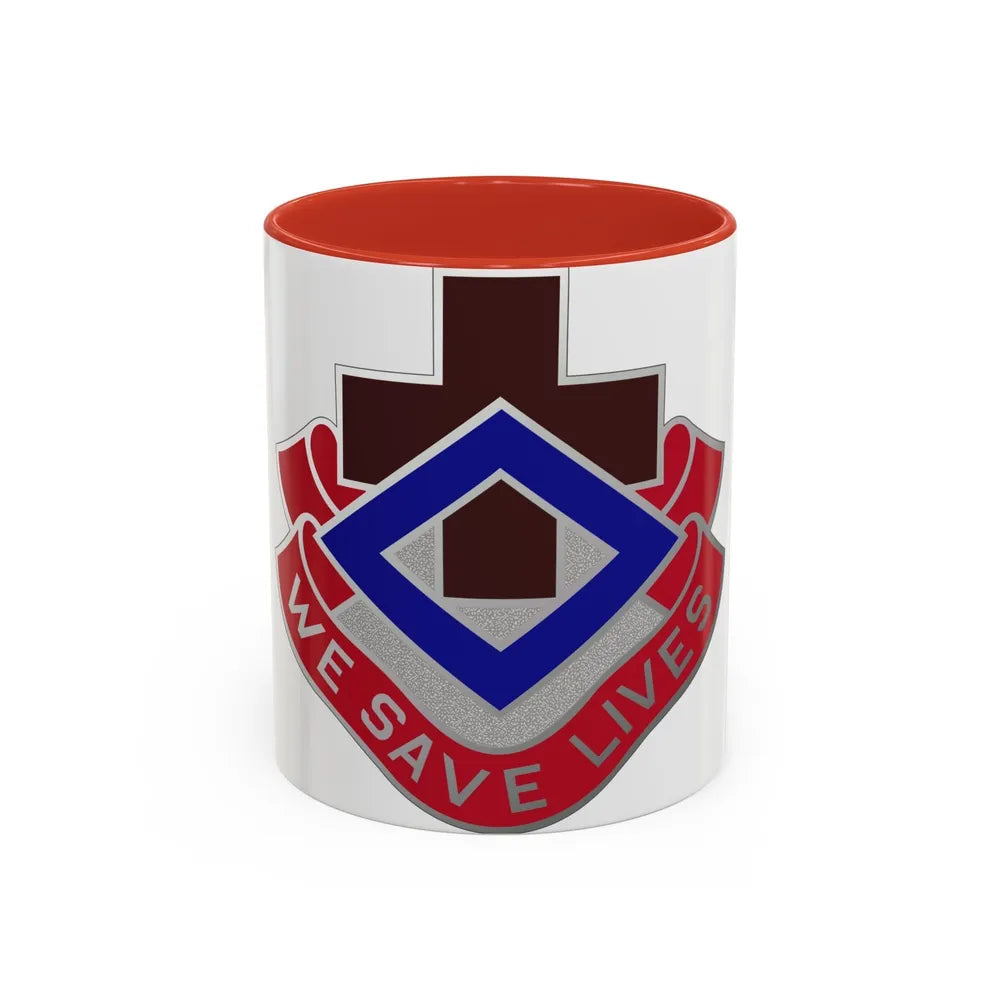 148 Evacuation Hospital (U.S. Army) Accent Coffee Mug-11oz-Red-Go Mug Yourself