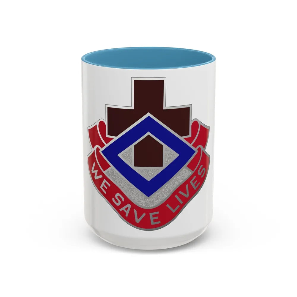 148 Evacuation Hospital (U.S. Army) Accent Coffee Mug-15oz-Light Blue-Go Mug Yourself