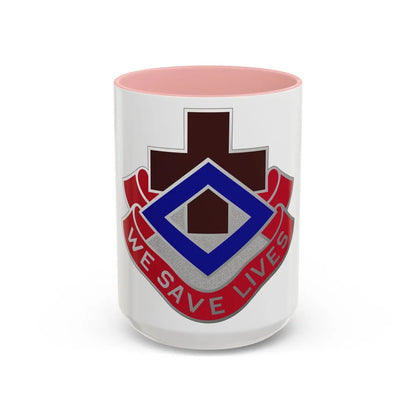 148 Evacuation Hospital (U.S. Army) Accent Coffee Mug-15oz-Pink-Go Mug Yourself