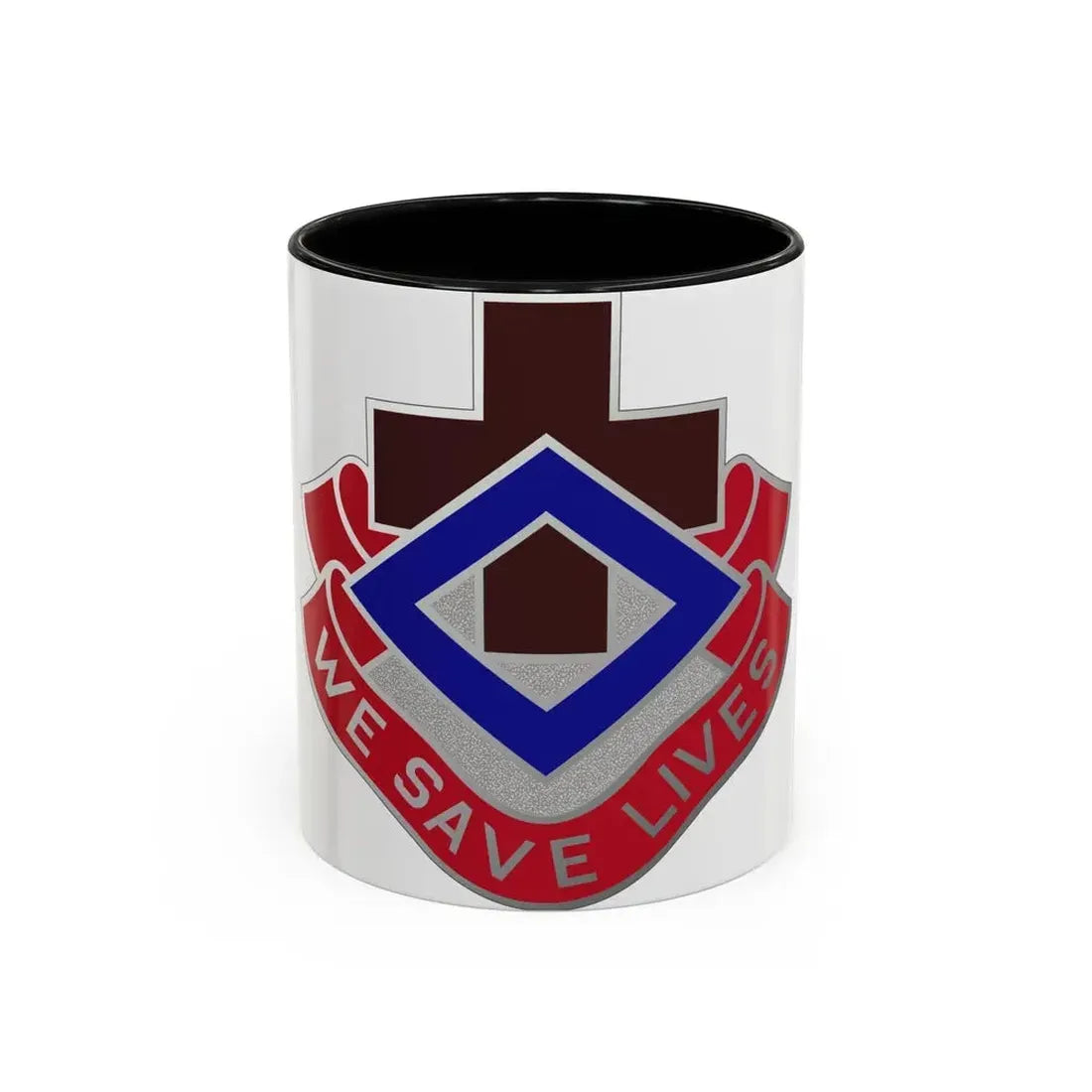 148 Evacuation Hospital (U.S. Army) Accent Coffee Mug 11oz Black - Go Mug Yourself