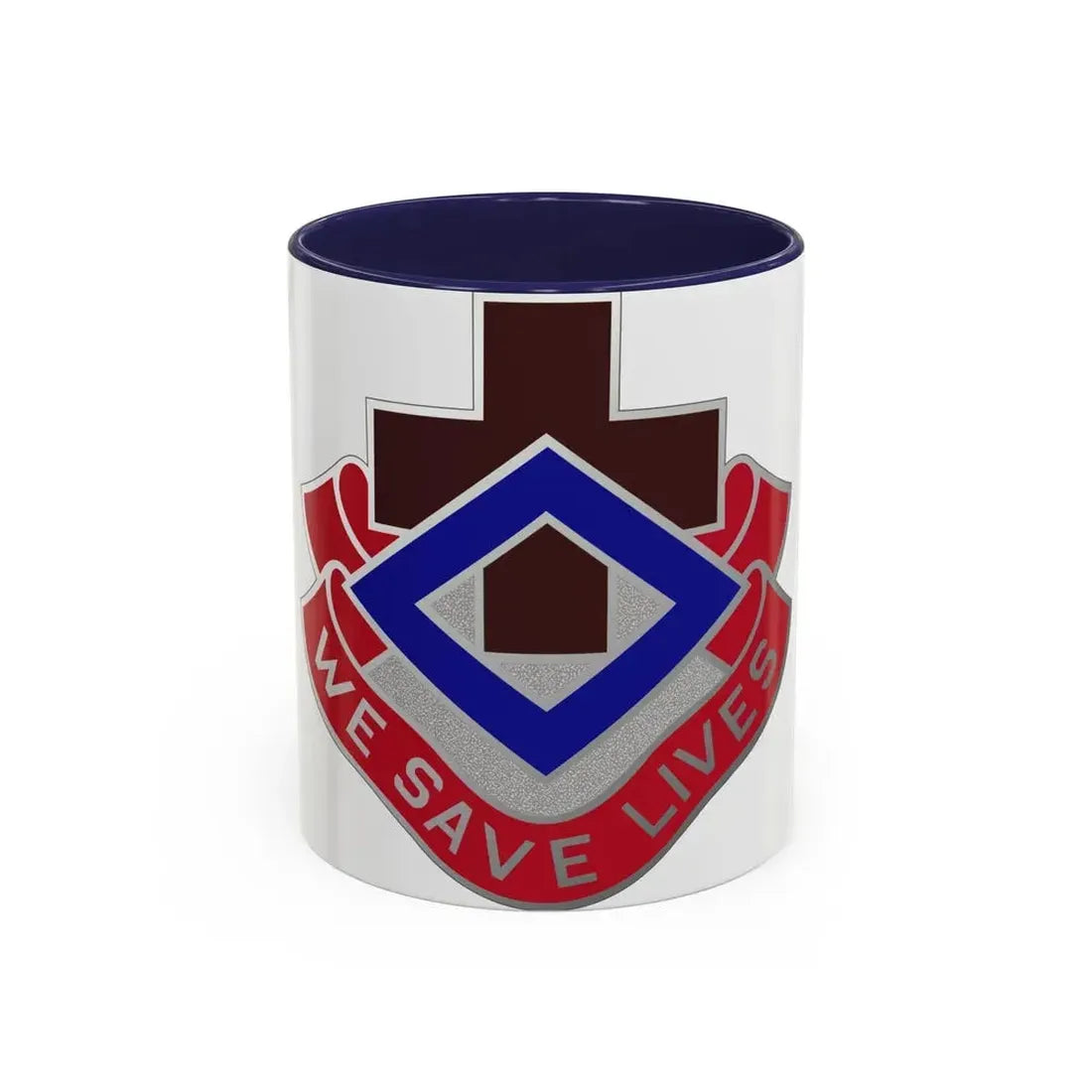 148 Evacuation Hospital (U.S. Army) Accent Coffee Mug 11oz Navy - Go Mug Yourself
