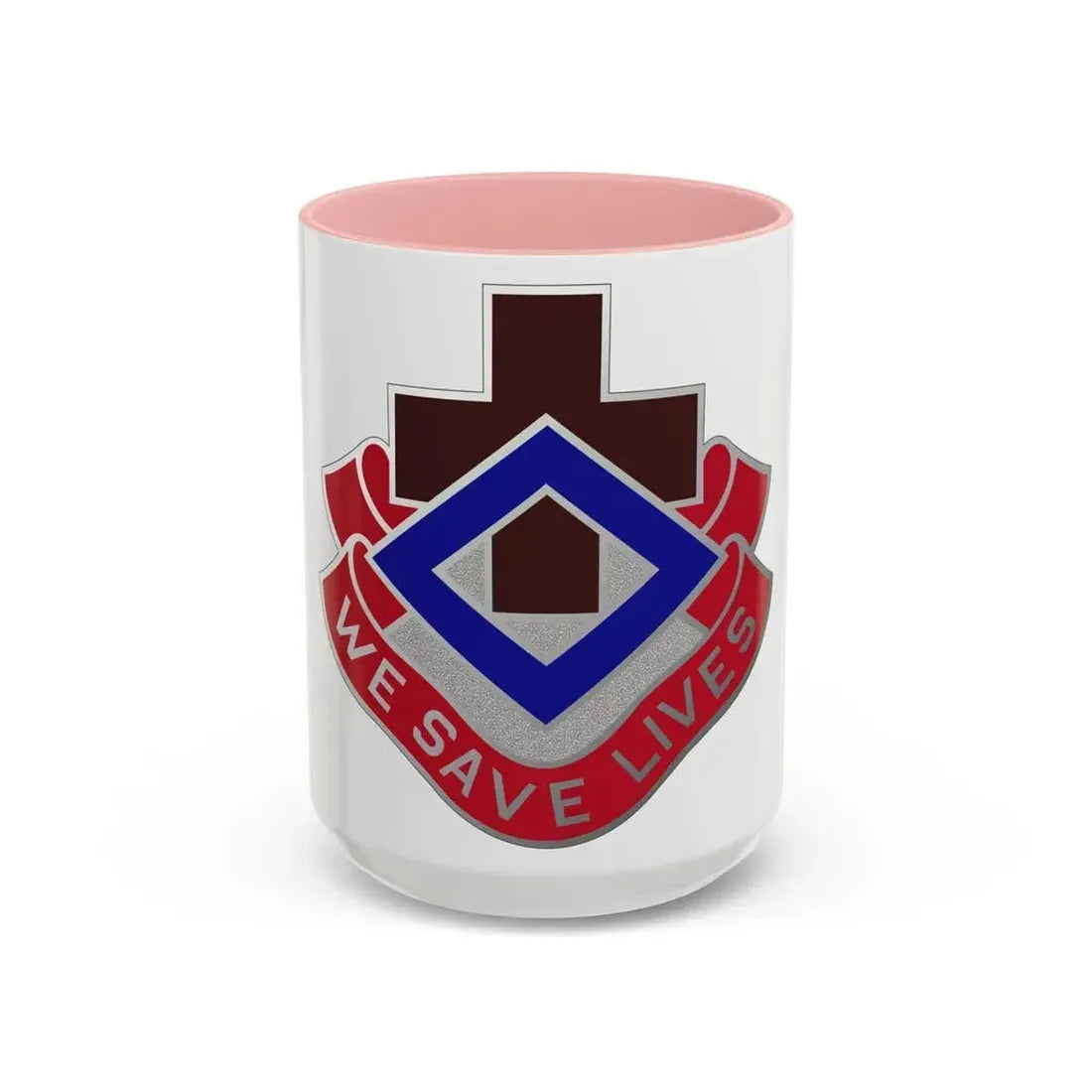 148 Evacuation Hospital (U.S. Army) Accent Coffee Mug 15oz Pink - Go Mug Yourself