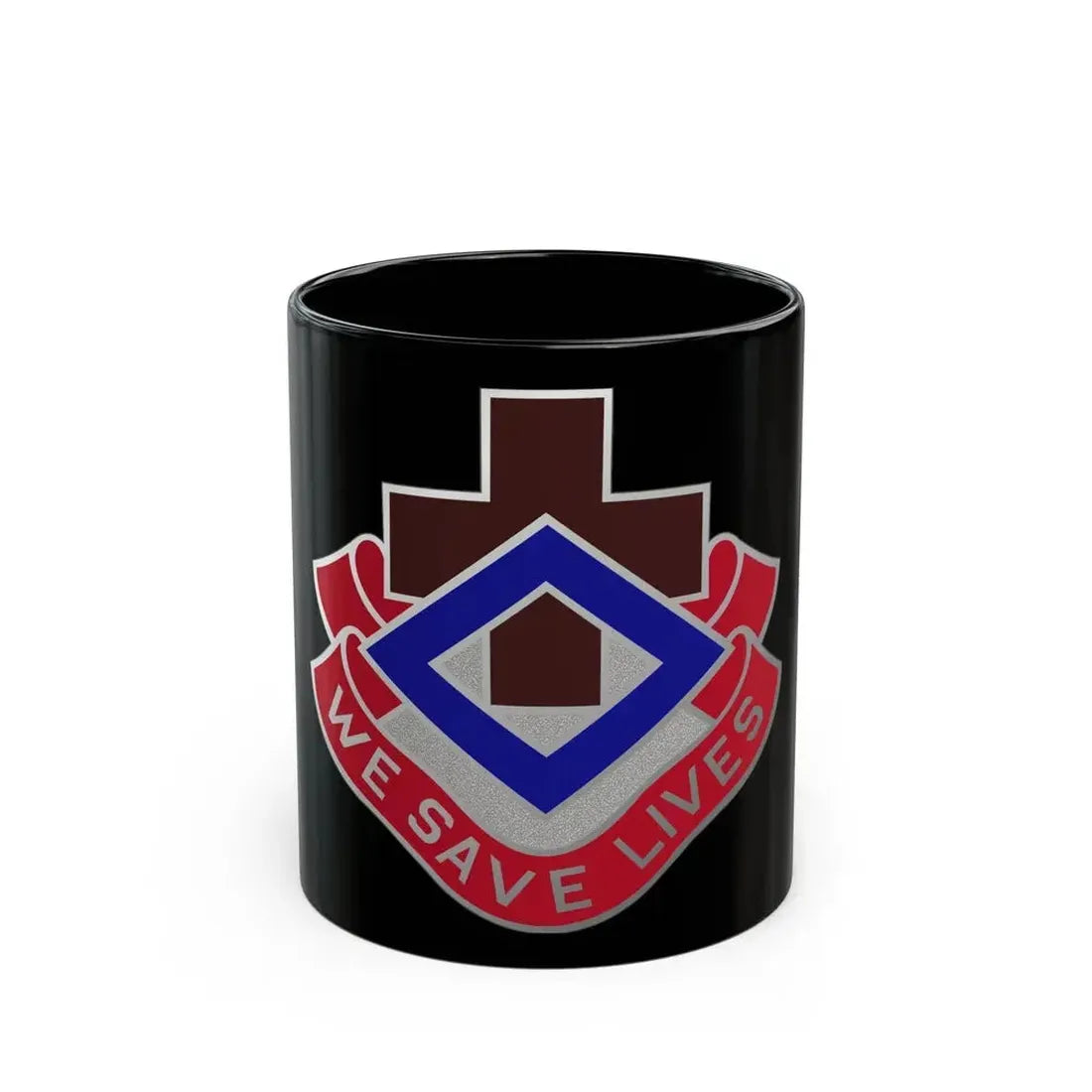 148 Evacuation Hospital (U.S. Army) Black Coffee Mug 11oz - Go Mug Yourself