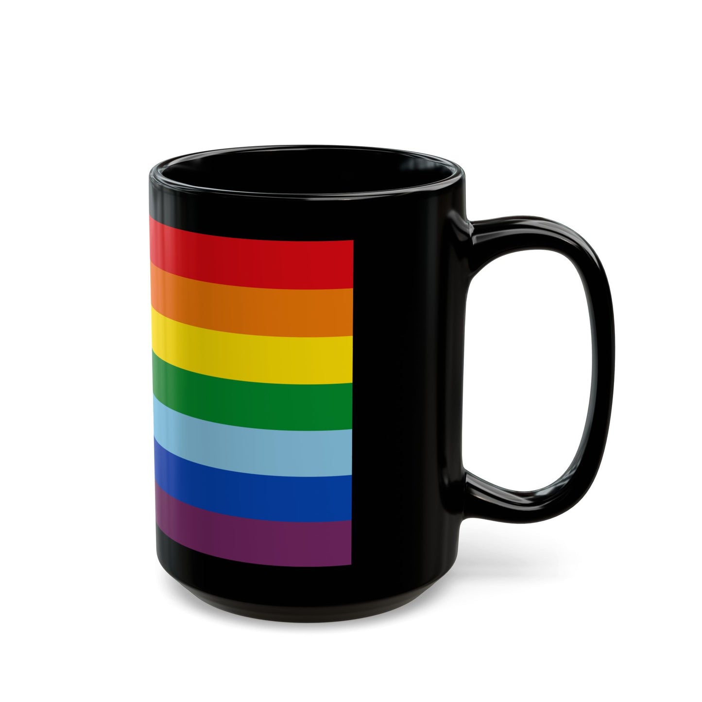 Flag of Cusco capital of the Cusco Region Peru - Black Coffee Mug-Go Mug Yourself