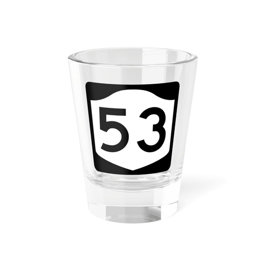 NY-53 (New York) (Road Sign) Shot Glass 1.5oz