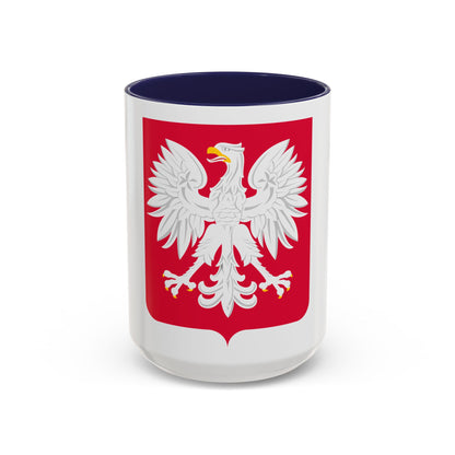 Coat of arms of Poland (1980-1990) - Accent Coffee Mug
