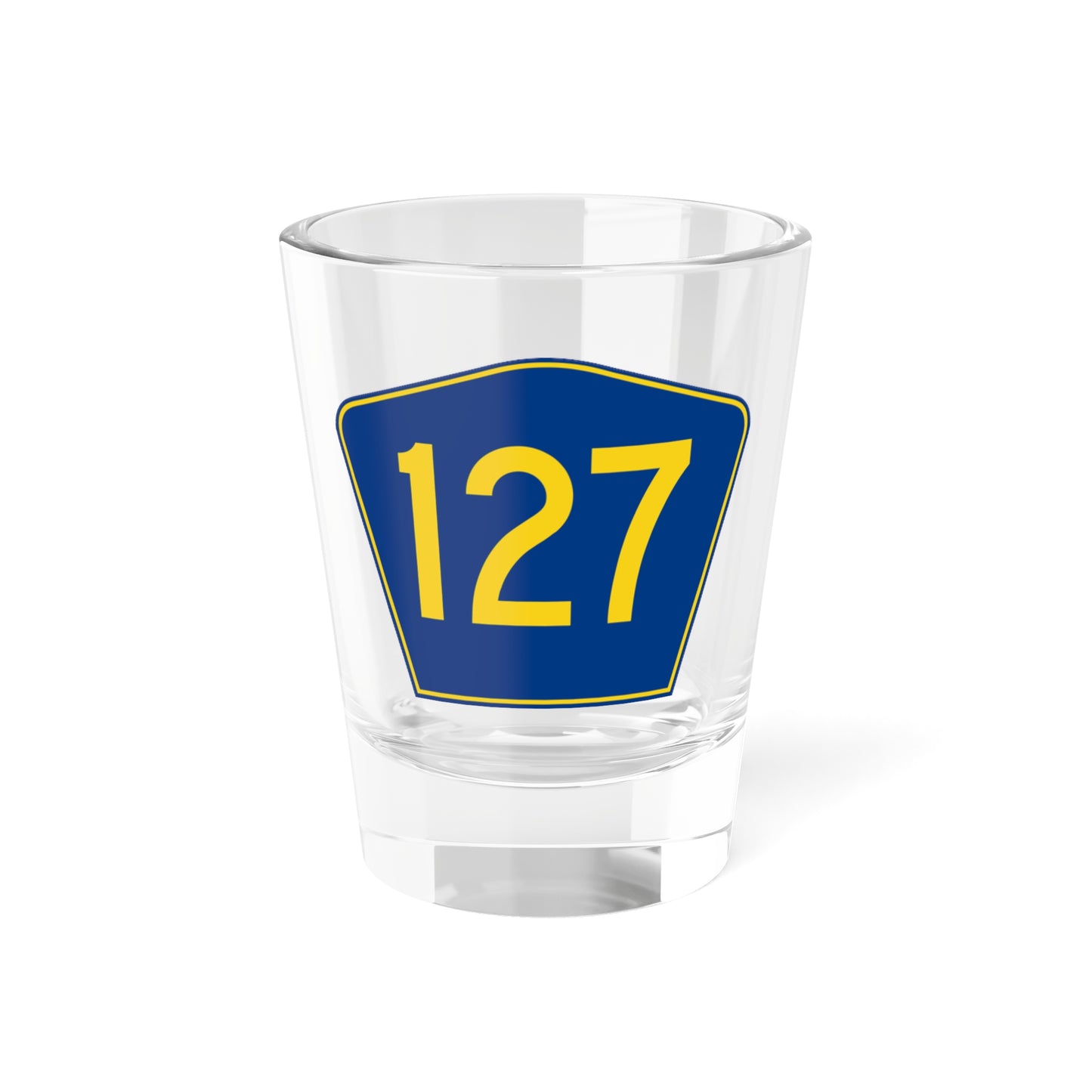 PR secondary 127 (Puerto Rico) (Road Sign) Shot Glass 1.5oz