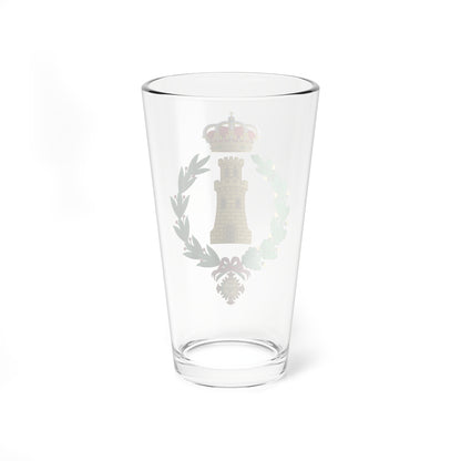 Emblem of the Spanish Military Engineers (Spain) (Coat of Arms) Pint Glass 16oz