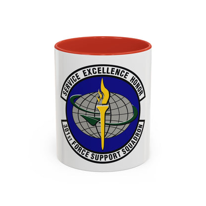 301st Force Support Squadron (U.S. Air Force) Accent Coffee Mug