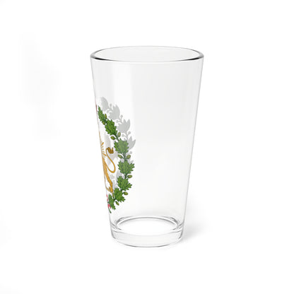 Imperial Emblem of the Pahlavi Dynasty Lion and Sun (Iran) (Coat of Arms) Pint Glass 16oz