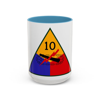 10th Armored Division (U.S. Army) Accent Coffee Mug