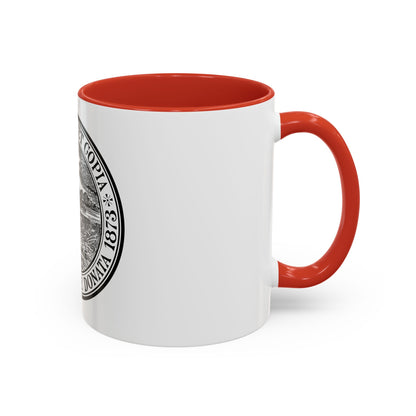 Seal of Holyoke Massachusetts - Accent Coffee Mug