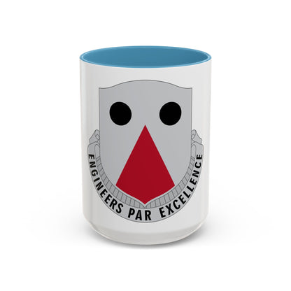 980 Engineer Battalion (U.S. Army) Accent Coffee Mug