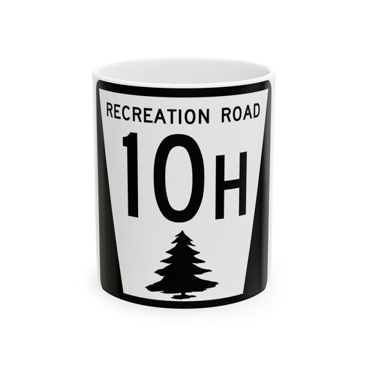 N REC 10H (Nebraska) (Road Sign) White Coffee Mug