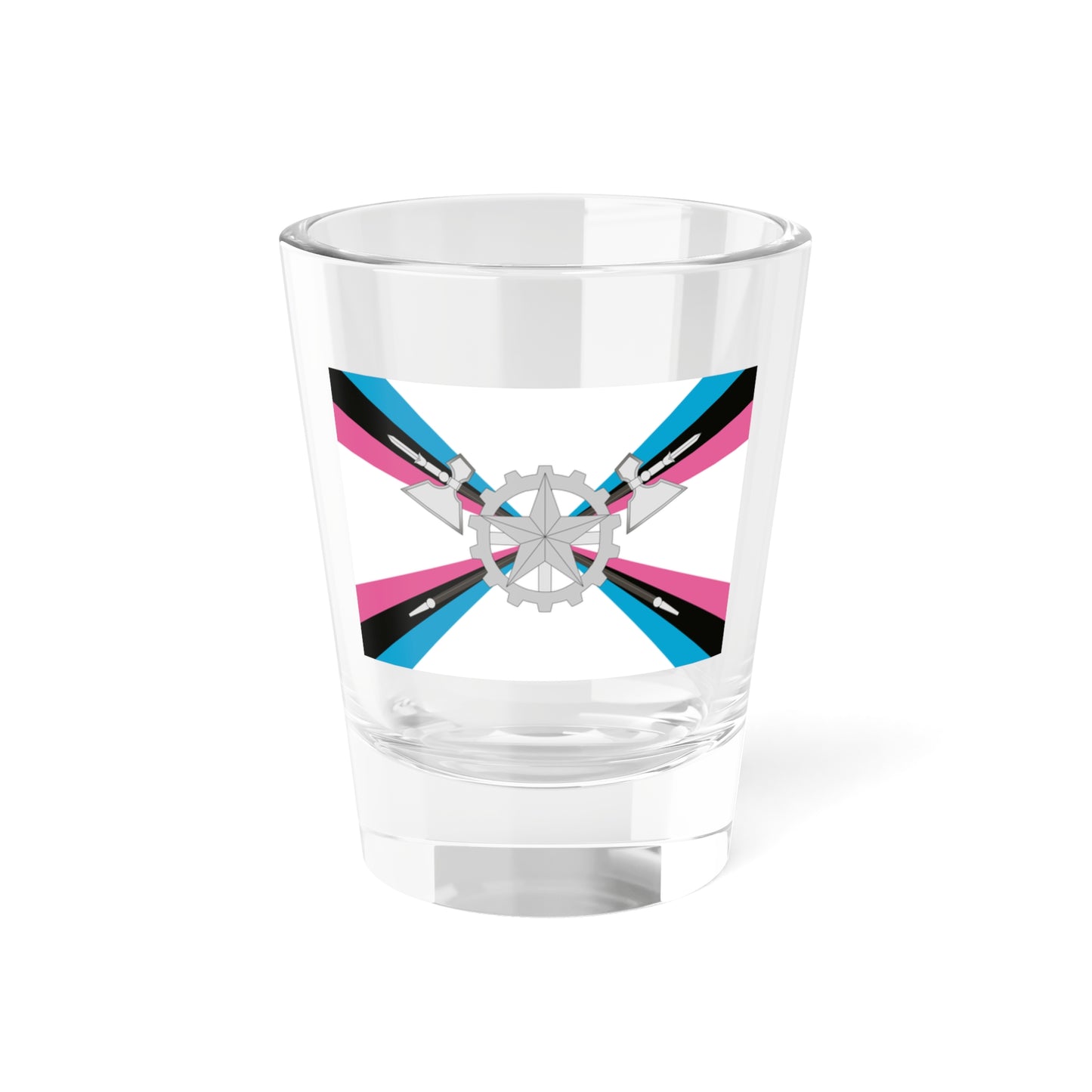 Flag of the Logistical Support of the Russian Armed Forces (Russia) Shot Glass 1.5oz