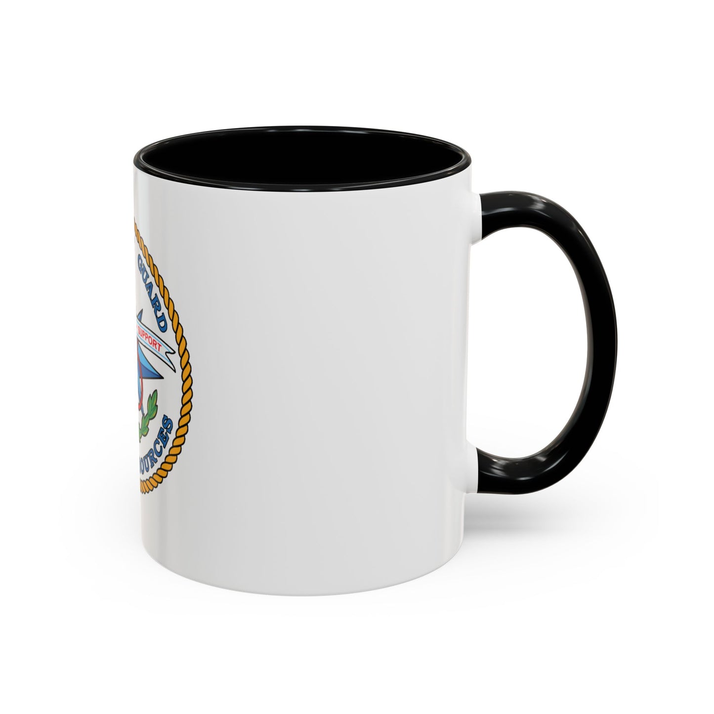USCG Human Resources (U.S. Coast Guard) Accent Coffee Mug