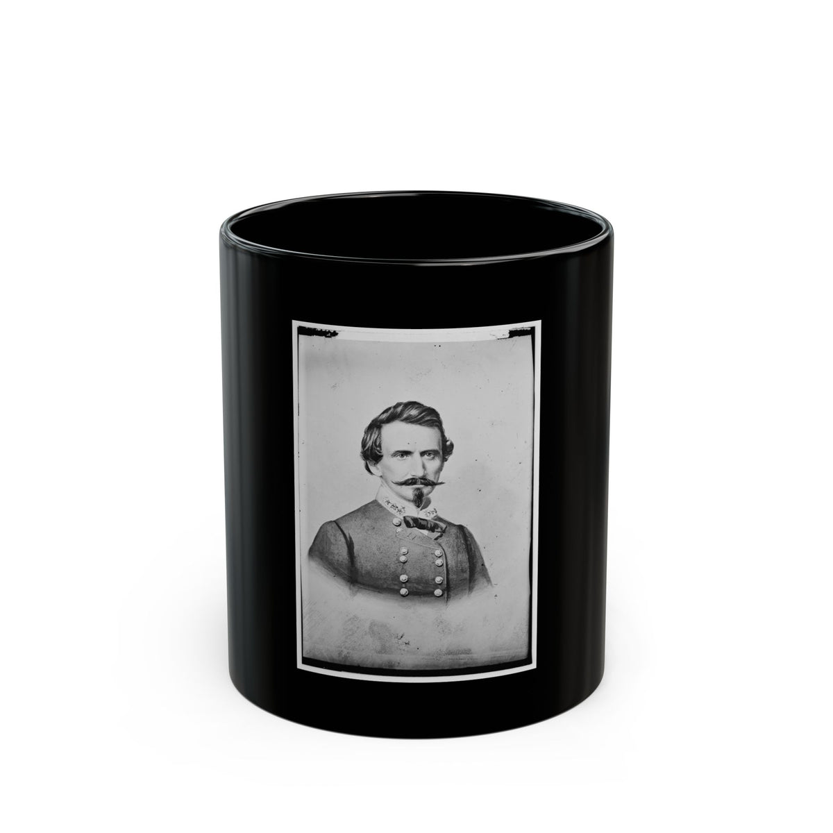 Benjamin Mcculloch, C.S.A. (U.S. Civil War) Black Coffee Mug