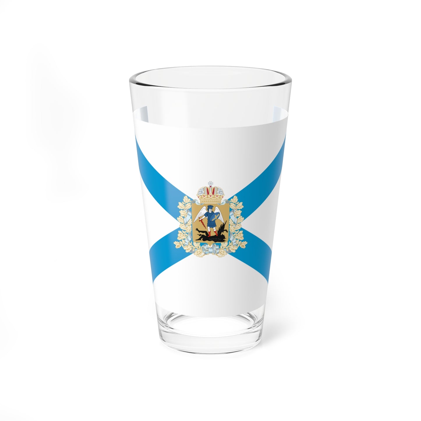 Flag of Arkhangelsk Oblast (Russia) Pint Glass 16oz