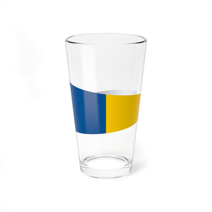 Naval Rank Flag of Sweden - Flottiljchef (Sweden) Pint Glass 16oz