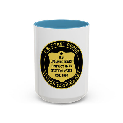 USCG Station Yaquina Bay (U.S. Coast Guard) Accent Coffee Mug