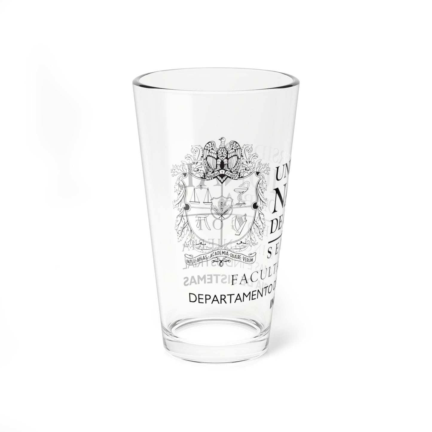 UNAL Aplicación Sistemas (Colombia) (Coat of Arms) Pint Glass 16oz