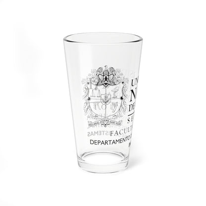 UNAL Aplicación Sistemas (Colombia) (Coat of Arms) Pint Glass 16oz