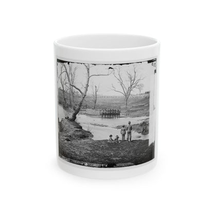 Bull Run, Va. Federal Cavalry At Sudley Ford (U.S. Civil War) White Coffee Mug