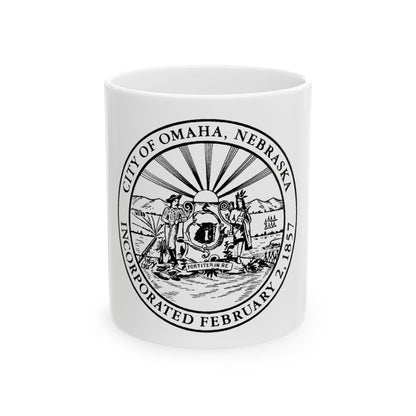 Seal of Omaha Nebraska - White Coffee Mug