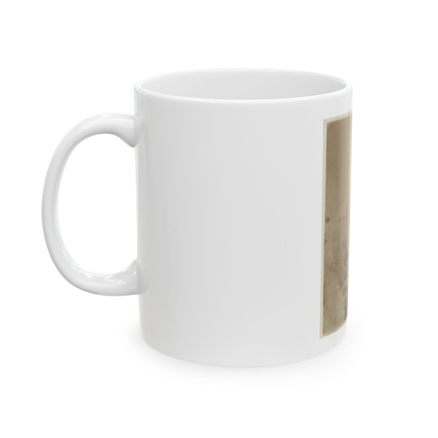 6th Massachusetts Bivouacked In Monument Sq., Baltimore (U.S. Civil War) White Coffee Mug