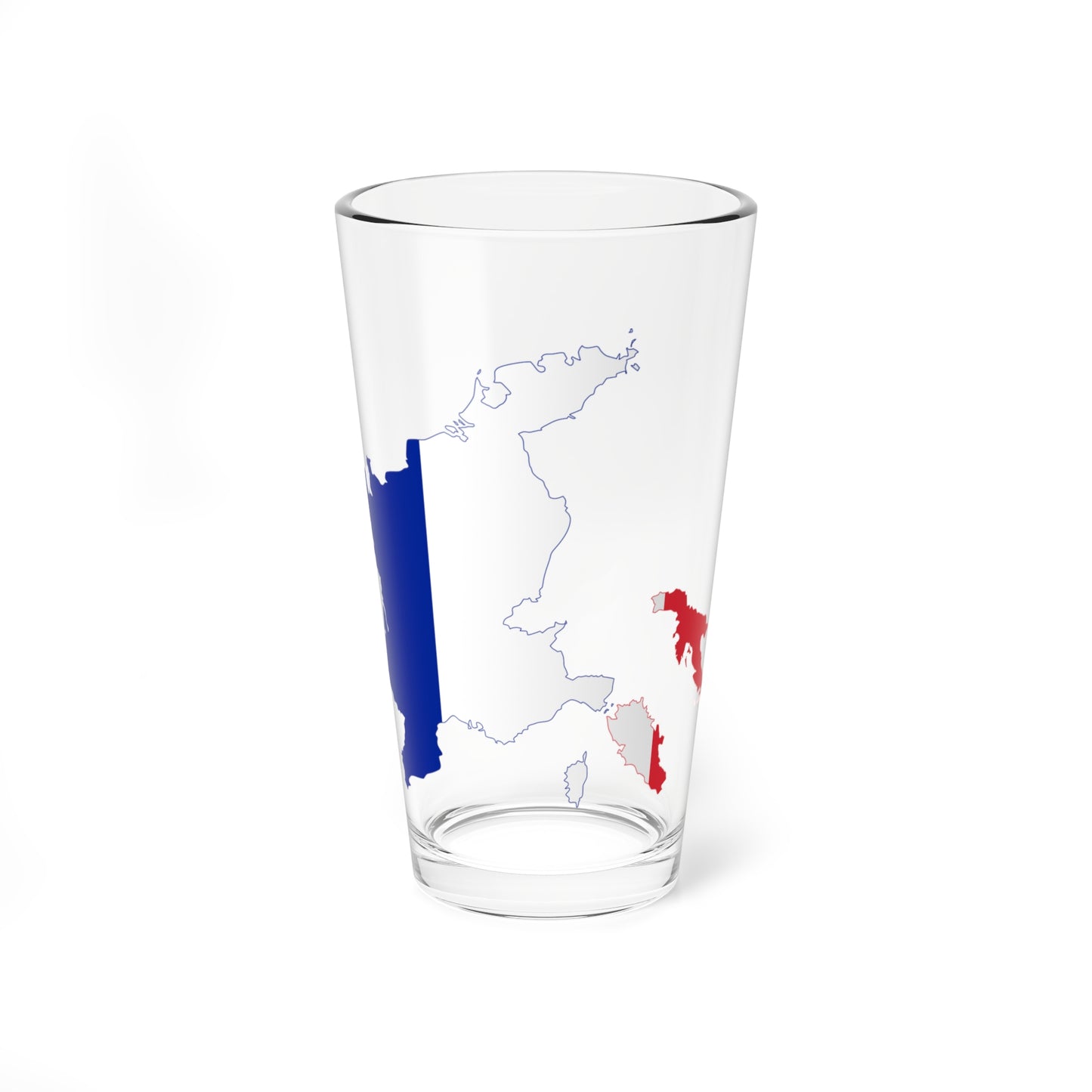 Flag-map of the First French Empire (France) Pint Glass 16oz