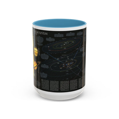 Space - Solar System- Our Sun's Family (1990) (Map) Accent Coffee Mug