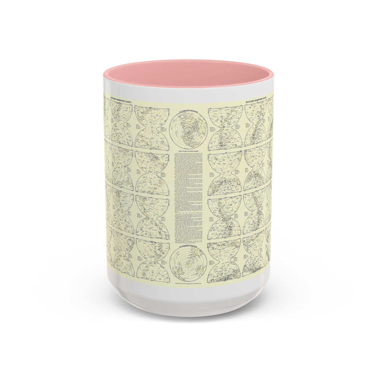 Heavens, The 2 (1957) (Map) Accent Coffee Mug