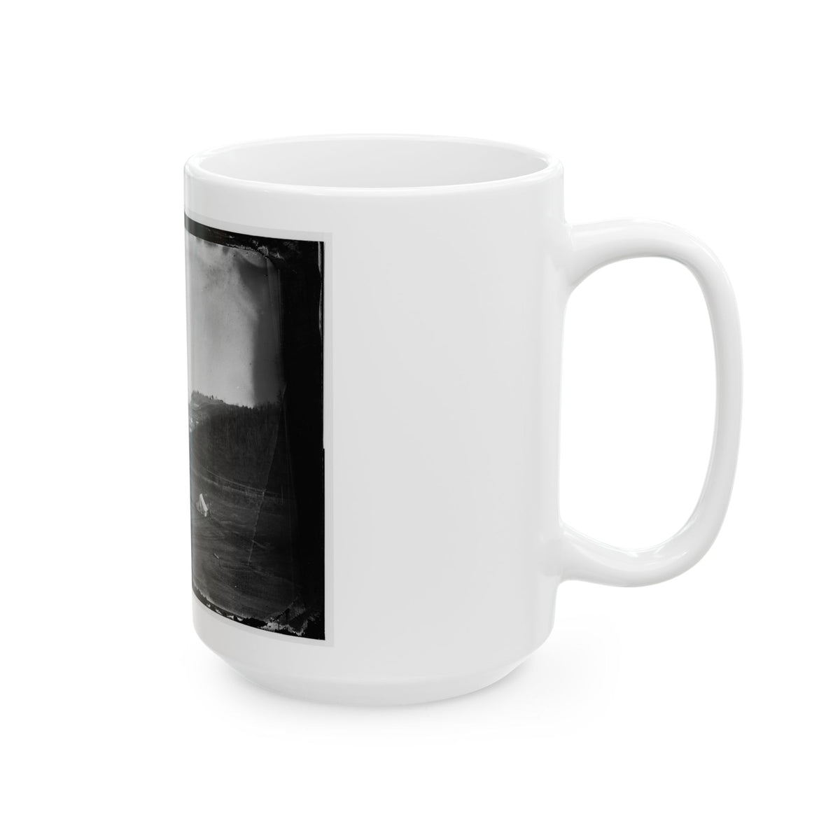 Aquia Creek Landing, Va. View Of The Federal Supply Depot (U.S. Civil War) White Coffee Mug