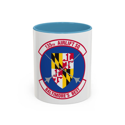 135 Airlift Squadron (U.S. Air Force) Accent Coffee Mug