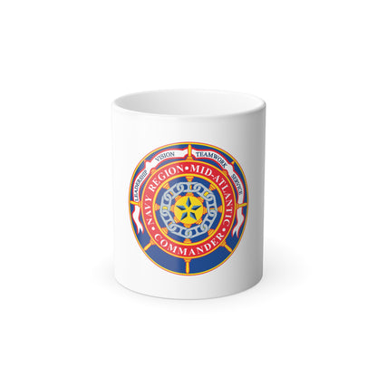 CMNDR Navy Region Mid Atlantic (U.S. Navy) Color Changing Mug 11oz