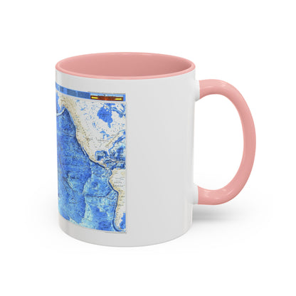 Pacific Ocean (1992) (Map) Accent Coffee Mug