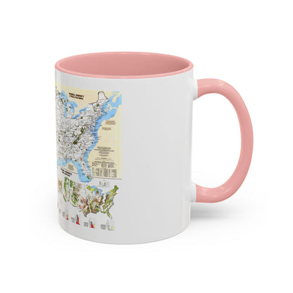 USA - America's Federal Lands (1982) (Map) Accent Coffee Mug