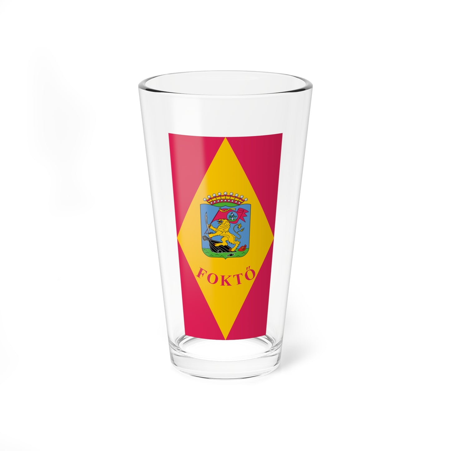 Flag of Fokto (Hungary) Pint Glass 16oz